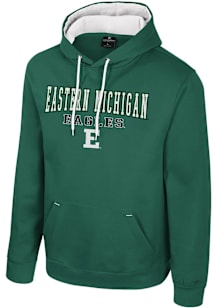Colosseum Eastern Michigan Eagles Mens Green Charlie Long Sleeve Hoodie