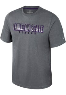 Colosseum Tarleton State Texans Charcoal Forget Short Sleeve T Shirt