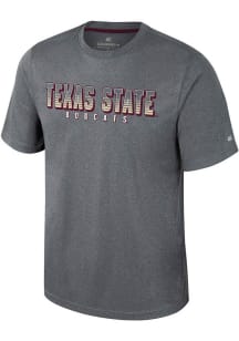 Colosseum Texas State Bobcats Charcoal Forget Short Sleeve T Shirt