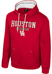 Colosseum Houston Cougars Mens Red Charlie Long Sleeve Hoodie
