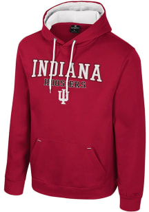 Mens Indiana Hoosiers Cardinal Colosseum Charlie Hooded Sweatshirt