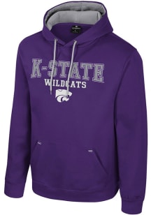 Mens K-State Wildcats Purple Colosseum Charlie Hooded Sweatshirt