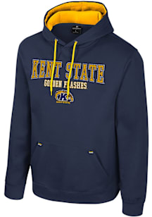 Colosseum Kent State Golden Flashes Mens Navy Blue Charlie Long Sleeve Hoodie