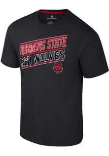 Colosseum Arkansas State Red Wolves Black Truth Short Sleeve T Shirt