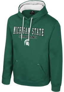 Mens Michigan State Spartans Green Colosseum Charlie Hooded Sweatshirt