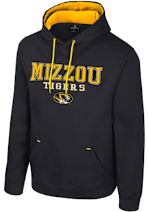 Colosseum Missouri Tigers Mens Black Charlie Long Sleeve Hoodie