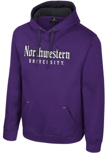 Mens Northwestern Wildcats Purple Colosseum Charlie Hooded Sweatshirt