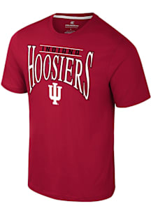 Colosseum Indiana Hoosiers Cardinal Truth Two Design Short Sleeve T Shirt