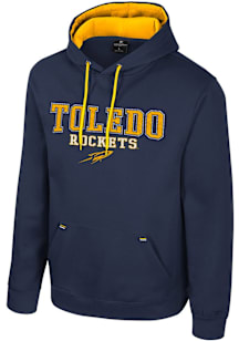 Colosseum Toledo Rockets Mens Navy Blue Charlie Long Sleeve Hoodie