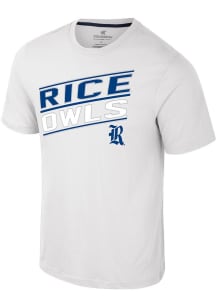 Colosseum Rice Owls White Truth Short Sleeve T Shirt