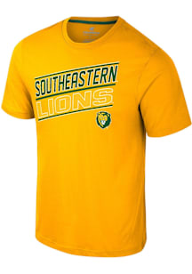 Colosseum Southeastern Louisiana Lions Gold Truth Short Sleeve T Shirt