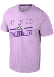 Colosseum TCU Horned Frogs Lavender Neo Short Sleeve T Shirt