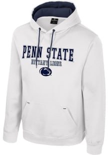 Mens Penn State Nittany Lions White Colosseum Charlie Hooded Sweatshirt