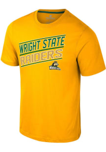 Colosseum Wright State Raiders Gold Truth Short Sleeve T Shirt