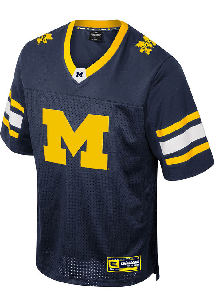 Colosseum Mens BLUE Michigan Wolverines Field Time Jersey - 150330968
