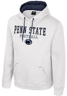 Colosseum Penn State Nittany Lions Mens White Charlie Long Sleeve Hoodie