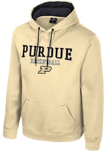 Colosseum Purdue Boilermakers Mens Gold Charlie GCC Basketball Long Sleeve Hoodie