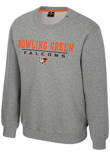 Colosseum Bowling Green Falcons Mens Grey Charlie Long Sleeve Crew Sweatshirt