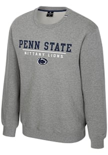 Colosseum Penn State Nittany Lions Mens Grey Charlie Long Sleeve Crew Sweatshirt