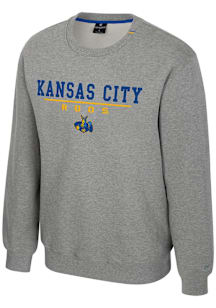 Colosseum UMKC Roos Mens Grey Charlie Long Sleeve Crew Sweatshirt