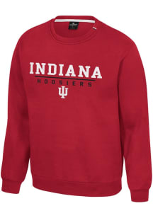 Mens Indiana Hoosiers Cardinal Colosseum Charlie Crew Sweatshirt