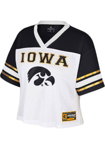 Iowa Hawkeyes Womens Colosseum Treasure Fashion Football Jersey - White