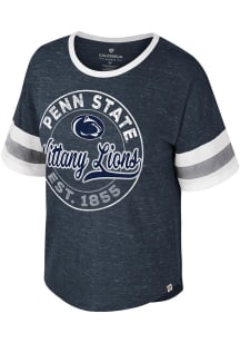 Penn State Nittany Lions Navy Blue Colosseum Adventure Short Sleeve T-Shirt