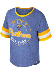 Pitt Panthers Blue Colosseum Adventure Short Sleeve T-Shirt