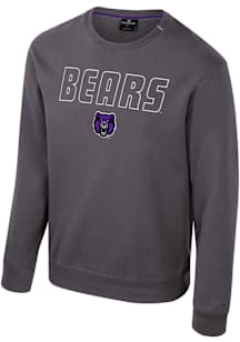 Colosseum Central Arkansas Bears Mens Charcoal Zion Long Sleeve Crew Sweatshirt