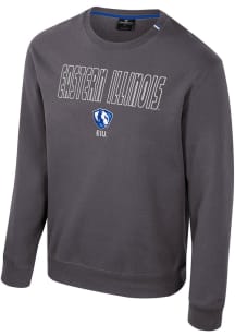 Colosseum Eastern Illinois Panthers Mens Charcoal Zion Long Sleeve Crew Sweatshirt