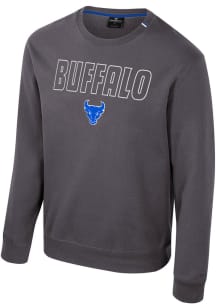 Colosseum Buffalo Bulls Mens Charcoal Zion Long Sleeve Crew Sweatshirt