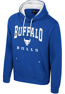 Colosseum Buffalo Bulls Mens Blue Zion Long Sleeve Hoodie