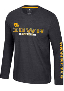 Mens Iowa Hawkeyes Black Colosseum Back in Business Tee