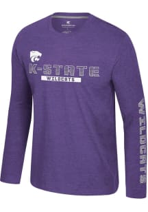 Mens K-State Wildcats Purple Colosseum Back in Business Tee