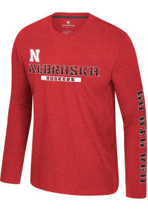 Mens Nebraska Cornhuskers Red Colosseum Back in Business Tee