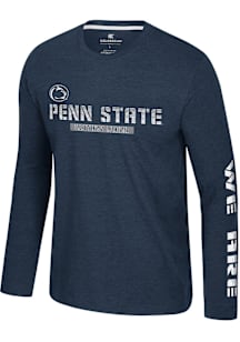 Colosseum Penn State Nittany Lions Navy Blue Back in Business Long Sleeve T Shirt