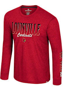 Colosseum Louisville Cardinals Red Frank Long Sleeve T Shirt