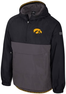 Mens Iowa Hawkeyes Black Colosseum Gives Back Anorak Light Weight Jacket