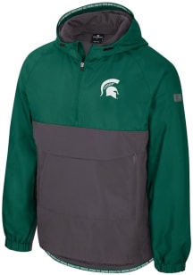 Mens Michigan State Spartans Green Colosseum Gives Back Anorak Light Weight Jacket