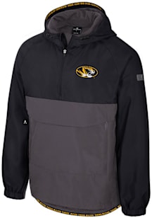 Colosseum Missouri Tigers Mens Black Gives Back Anorak Light Weight Jacket