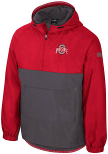 Mens Ohio State Buckeyes Red Colosseum Gives Back Anorak Light Weight Jacket