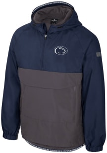 Mens Penn State Nittany Lions Navy Blue Colosseum Gives Back Anorak Light Weight Jacket