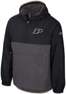 Mens Purdue Boilermakers Black Colosseum Gives Back Anorak Light Weight Jacket