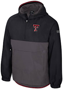 Colosseum Texas Tech Red Raiders Mens Black Gives Back Anorak Light Weight Jacket