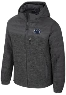 Mens Penn State Nittany Lions Charcoal Colosseum Nightman Puffer Medium Weight Jacket