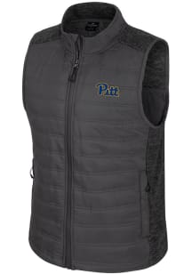 Mens Pitt Panthers Charcoal Colosseum Nightman Puffer Vest