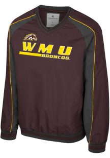 Mens Western Michigan Broncos Brown Colosseum Goes America Coach Pullover Jackets