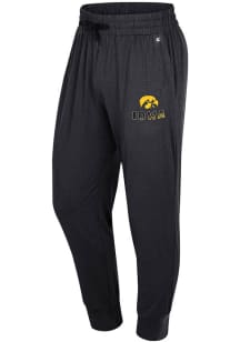 Mens Iowa Hawkeyes Black Colosseum Mac Jogger Pants