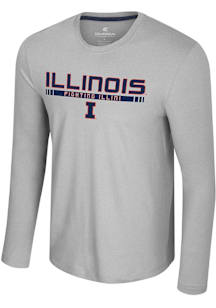Colosseum Illinois Fighting Illini Ash Mac Long Sleeve T-Shirt