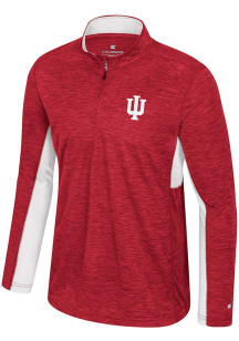 Mens Indiana Hoosiers Cardinal Colosseum Always Sunny Windshirt Qtr Zip Pullover
